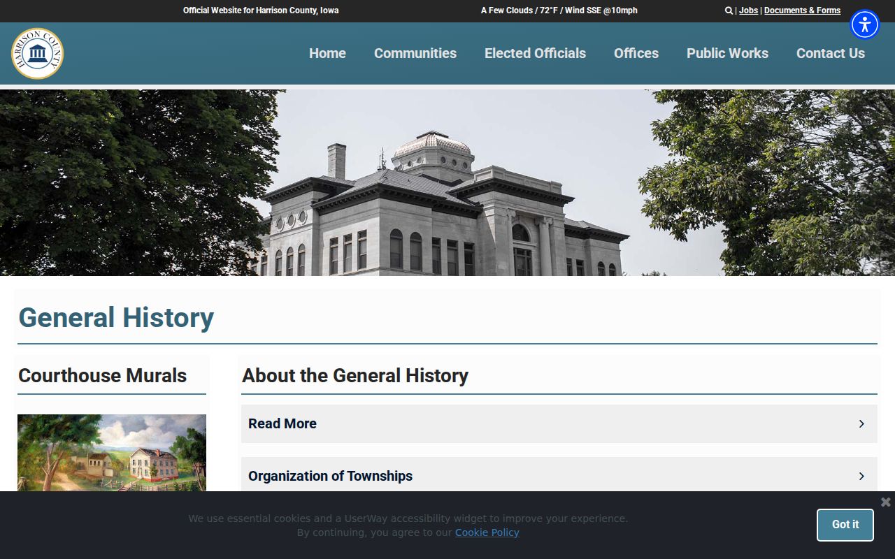 Historic Harrison County courthouse criminal record building