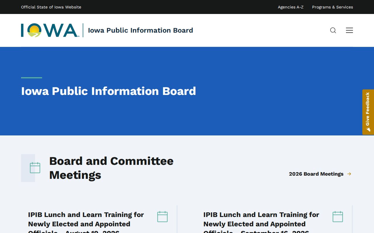 Iowa public access guidance for Harrison County criminal records