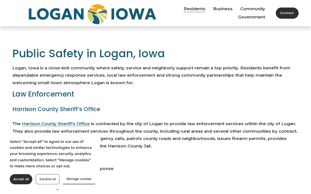 Logan criminal records handled through contracted Harrison County law enforcement