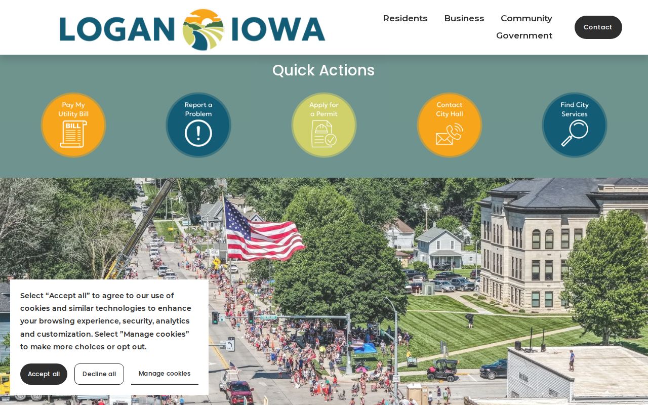 Logan county-seat context for local criminal records