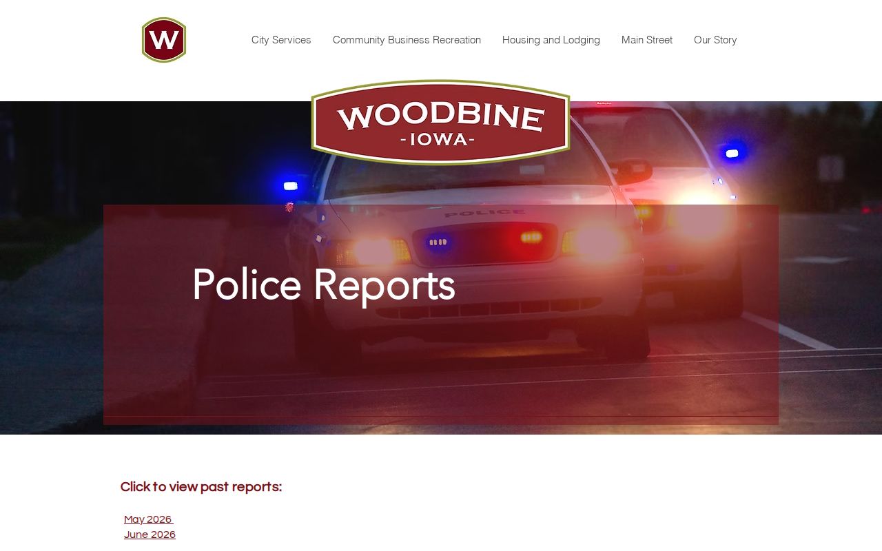 Woodbine criminal record research using the official Police Reports archive